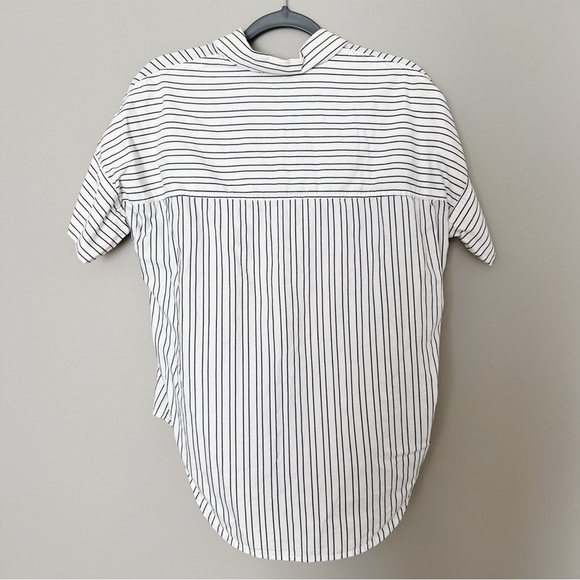 2/25 Madewell courier shirt Top Blouse White size XS - Picture 3 of 5